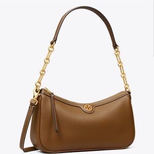 Tory Burch Brown Leather Shoulder Bag